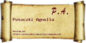 Potoczki Agnella névjegykártya